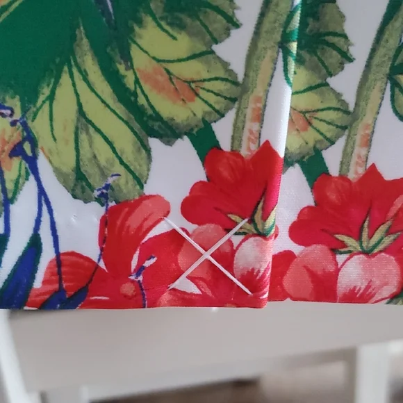 New York & Company White Floral Midi Dress - Picture 12 of 12